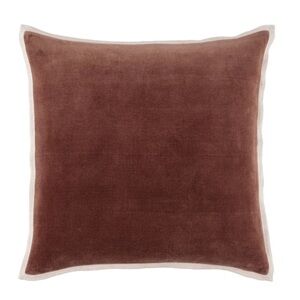 Marie Flanigan Annie Selke Gehry Russet Velvet Linen Decorative Pillow 20” NEW